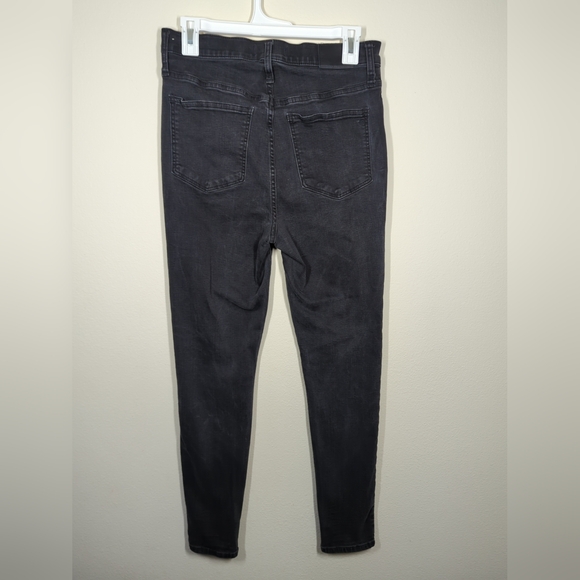 Madewell Womens 11" High-Rise Skinny Jeans Lunar Wash Black Denim Size 29 $128 - Picture 5 of 5